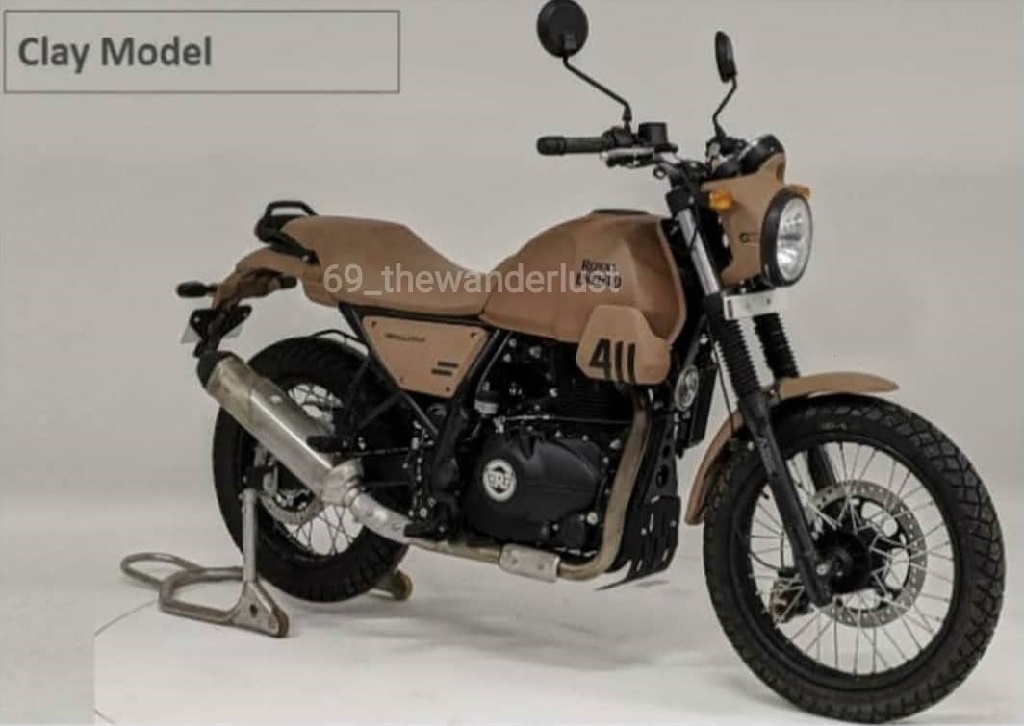 Royal Enfield Scram 411 Clay Model