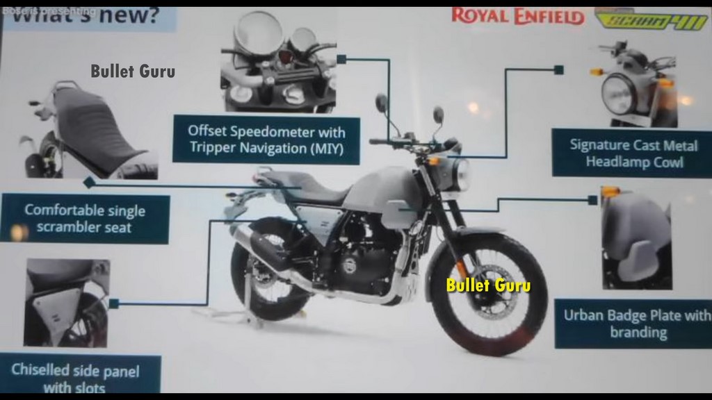 Royal Enfield Scram 411 Features Leaked