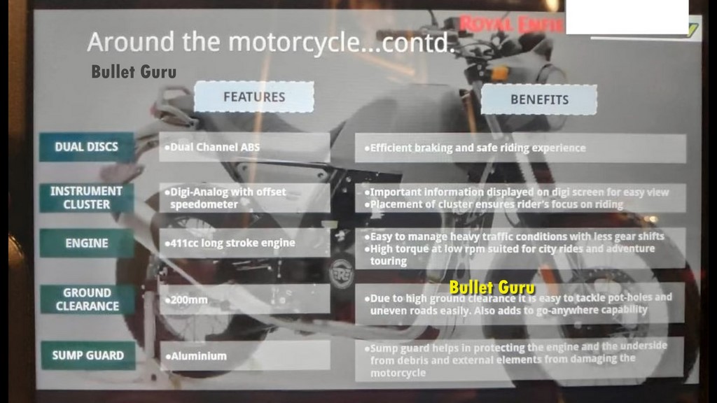 Royal Enfield Scram 411 Features