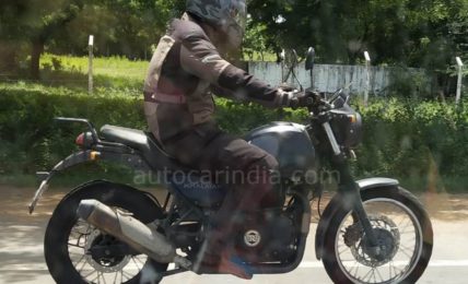 Royal Enfield Scram 411 Spied Side