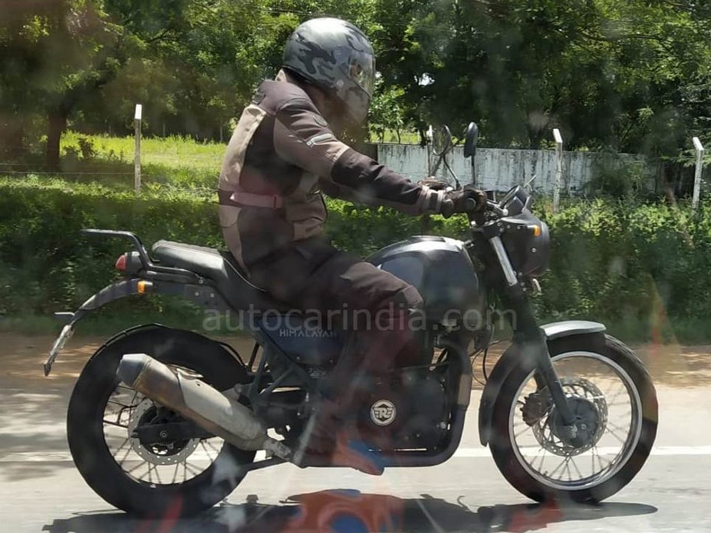 Royal Enfield Scram 411 Spied Side