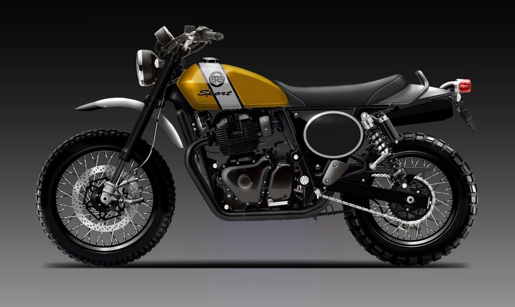 Royal Enfield Scrambler Render