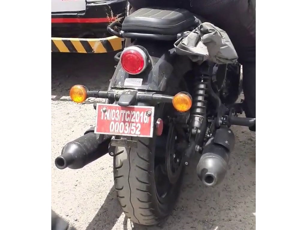 Royal Enfield Shotgun Rear Spied Tyre