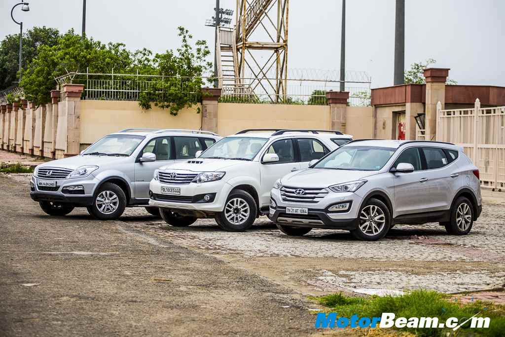 Santa Fe vs Fortuner vs Rexton Shootout Comparo