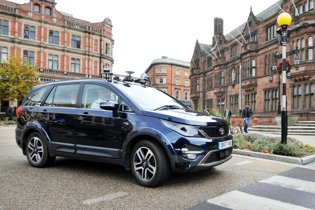 Self-Driving Tata Hexa Spotted UK