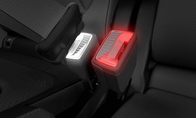 Skoda Illuminated Seat Belt Buckles