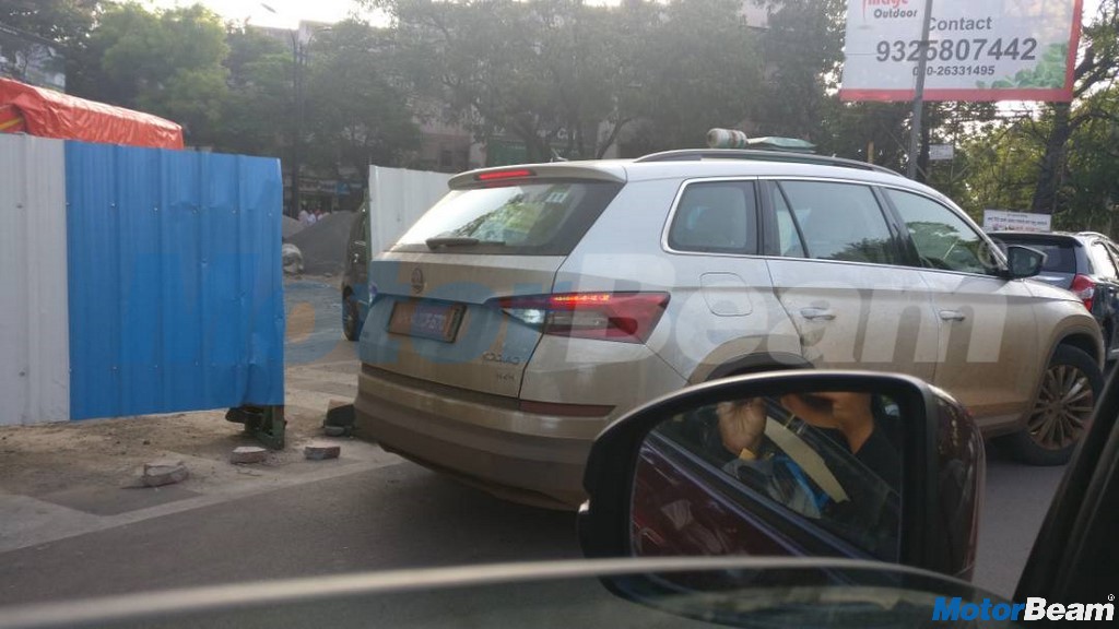 Skoda Kodiaq Rear Spied