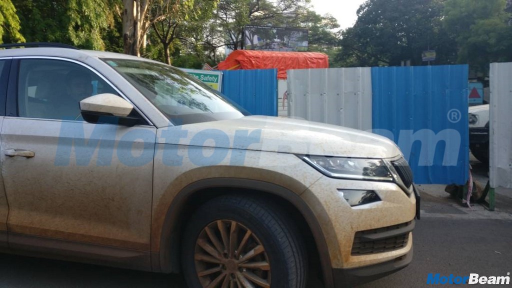 Skoda Kodiaq Side Spied