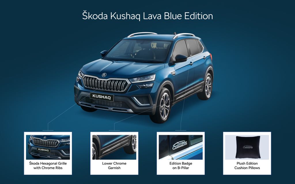 Skoda Kushaq Lava Blue Edition