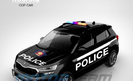 Skoda Kushaq Render Police Patrol Vehicle