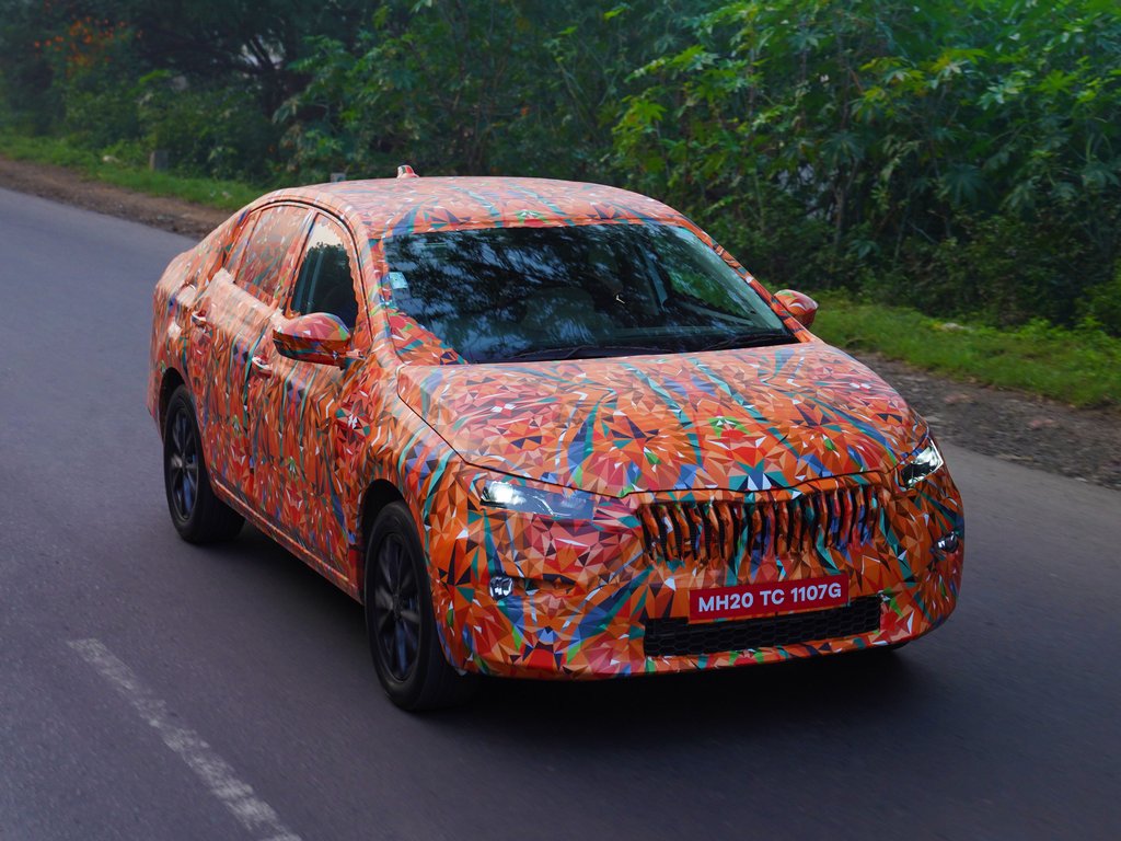 Skoda Slavia Camouflaged