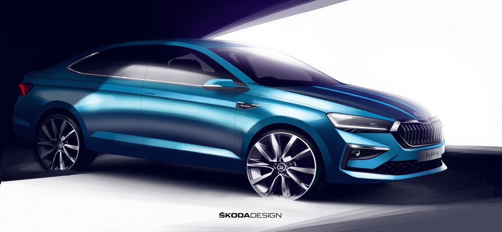 Skoda Slavia Design Sketch