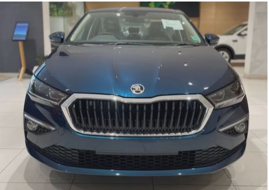 Skoda Slavia Lava Blue Spotted