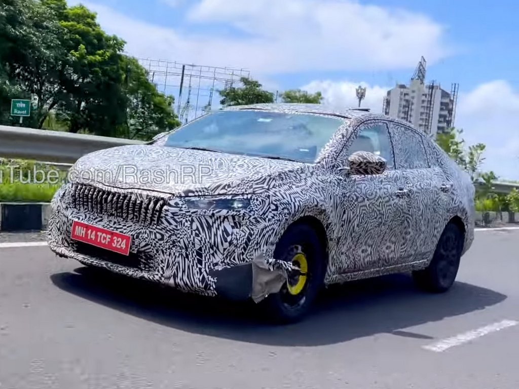 Skoda Slavia Spied Front