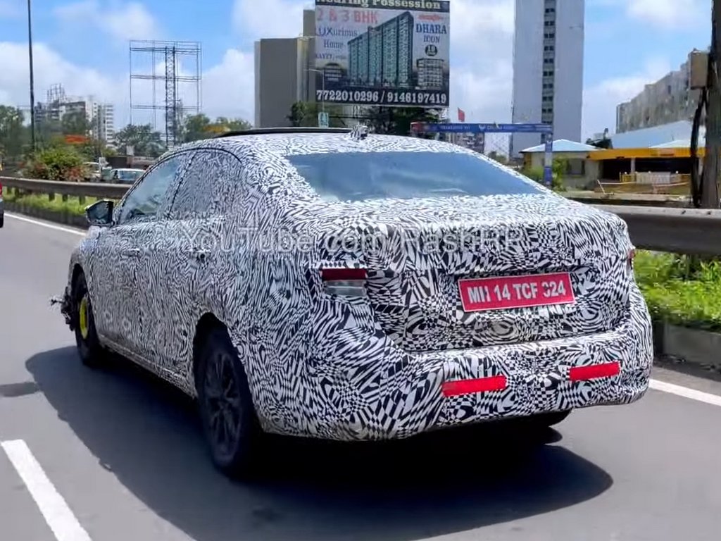 Skoda Slavia Spied Rear