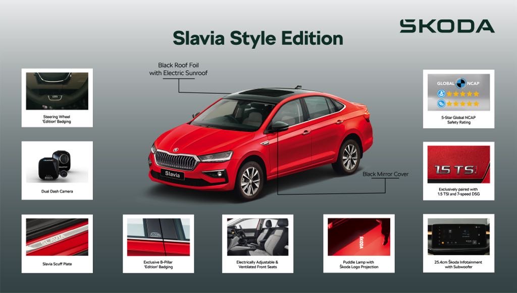 Skoda Slavia Style Edition Features
