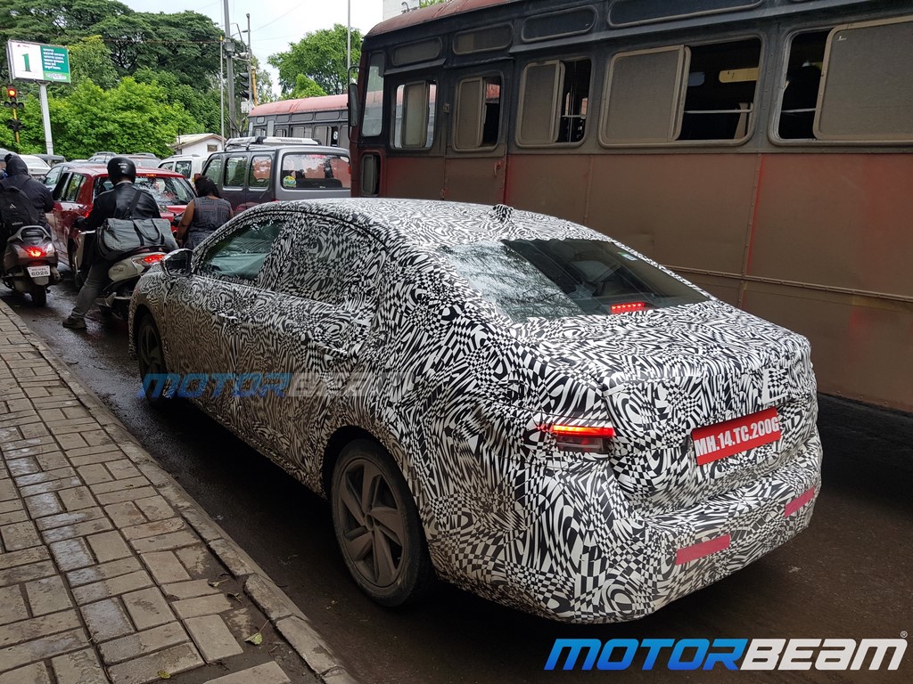 Skoda Slavia Testing Rear