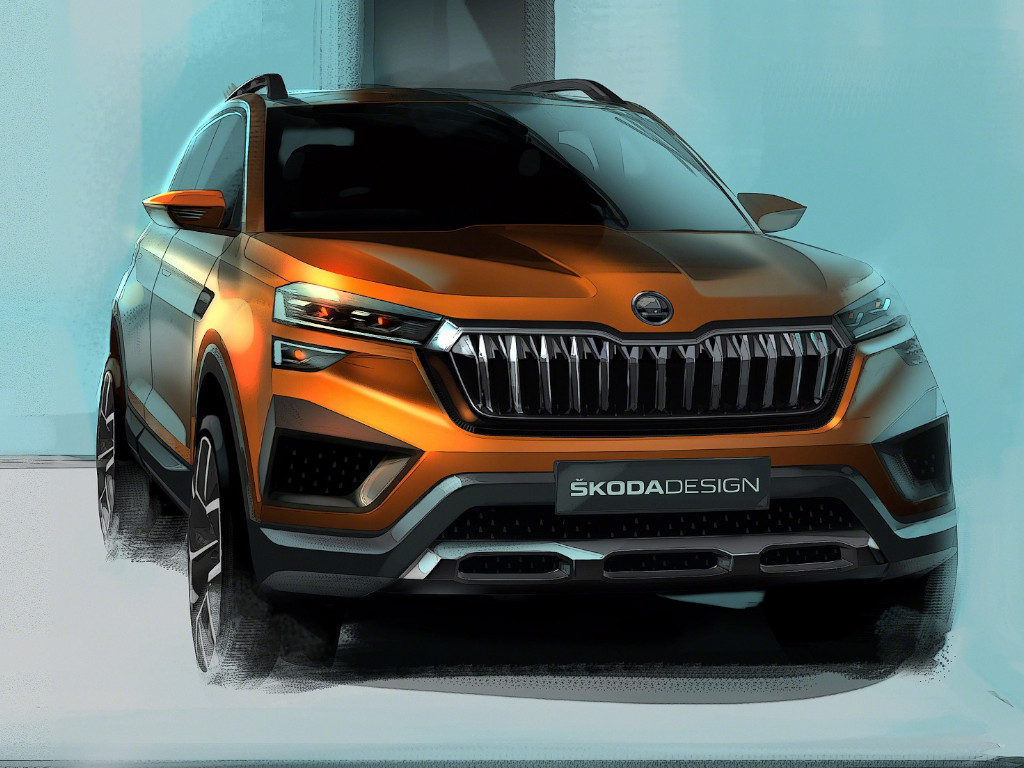 Skoda Vision IN Concept SUV Sketches Revealed