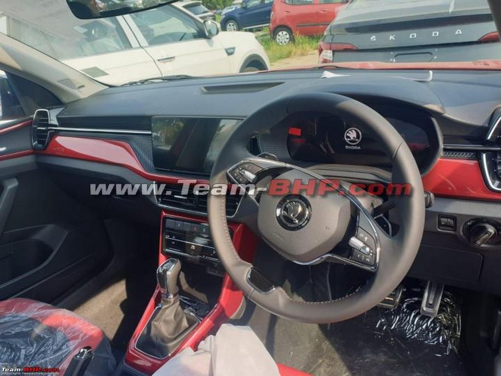 Skoda Kushaq Monte Carlo Edition Spotted Interior