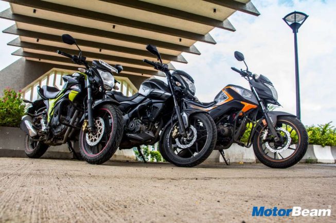 Suzuki Gixxer vs Pulsar NS 160 vs CB Hornet 160R Comparison