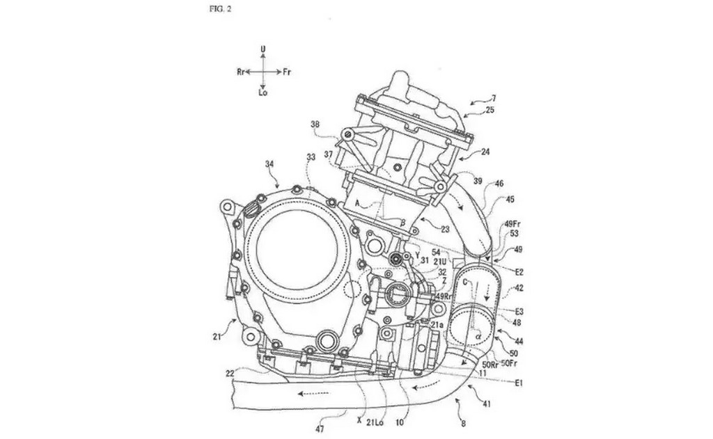 Suzuki Parallel-Twin Engine Patent Side