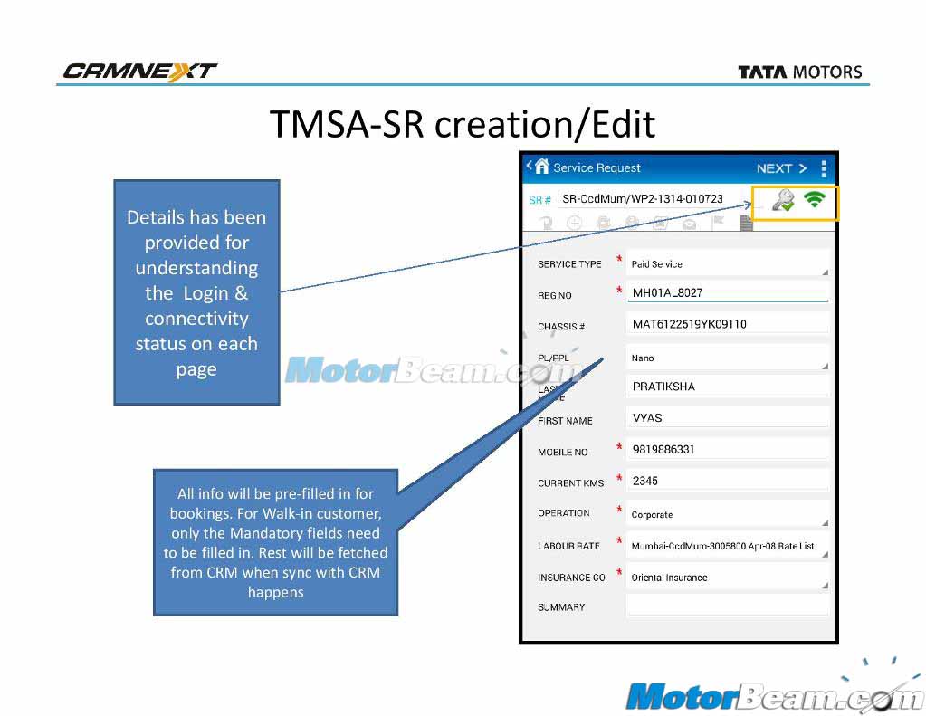 TMSA Detailed Presentation Customer Information