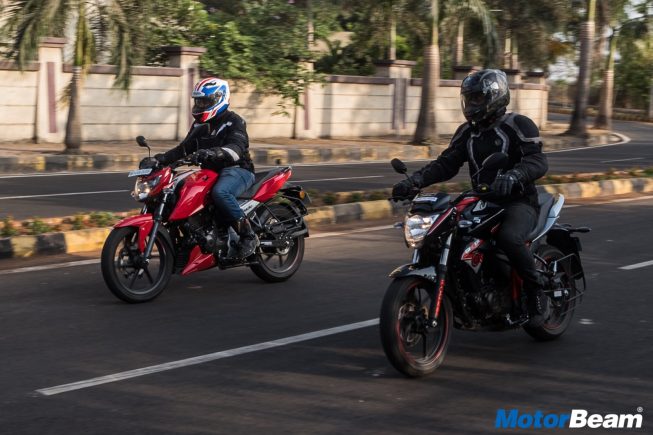 TVS Apache 160 vs Suzuki Gixxer Video