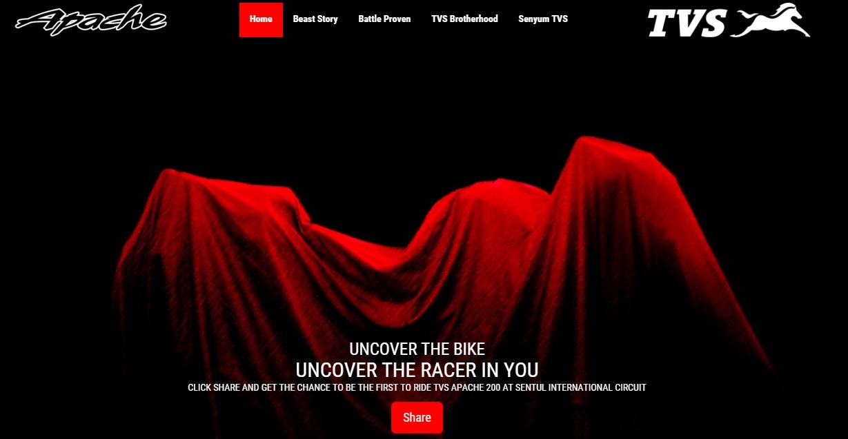 TVS Apache 200 Indonesia Teaser