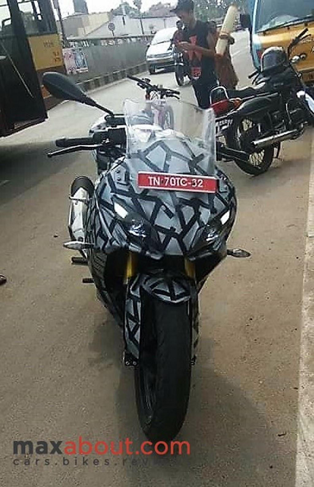 TVS Apache RR 310S Front Spied