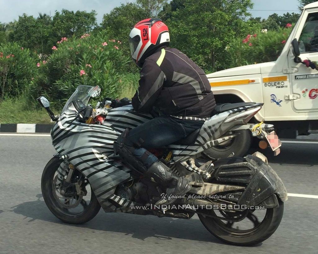 TVS Apache RR 310S Side Profile Spied