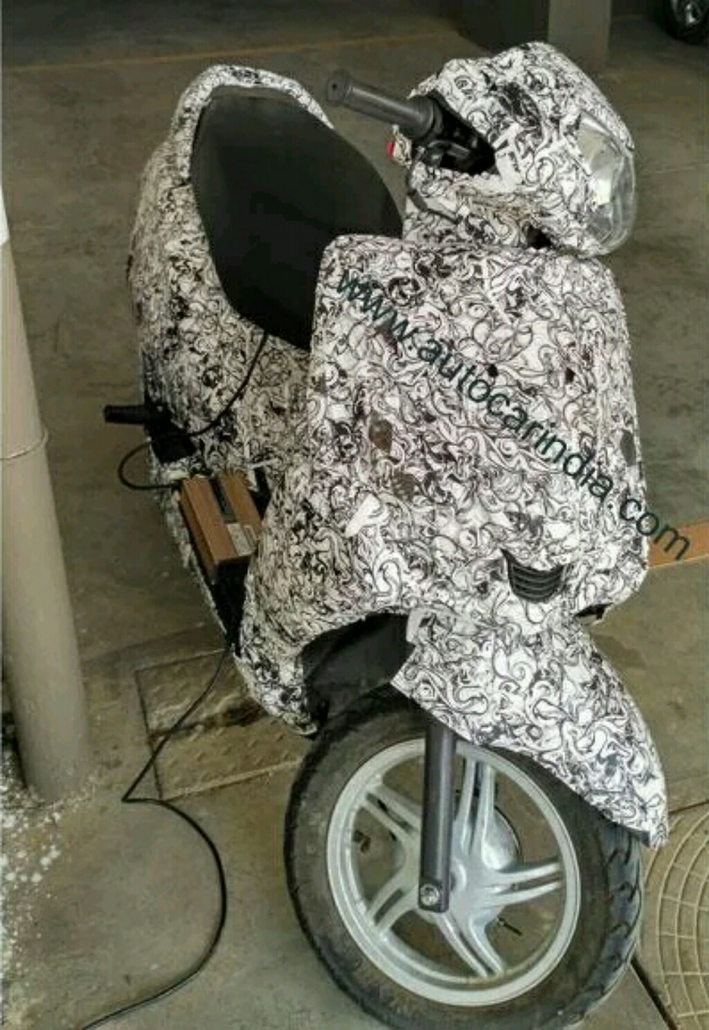 TVS Electric Scooter Spied