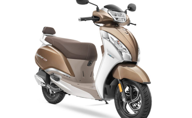 TVS Jupiter 125 Ivory Brown front