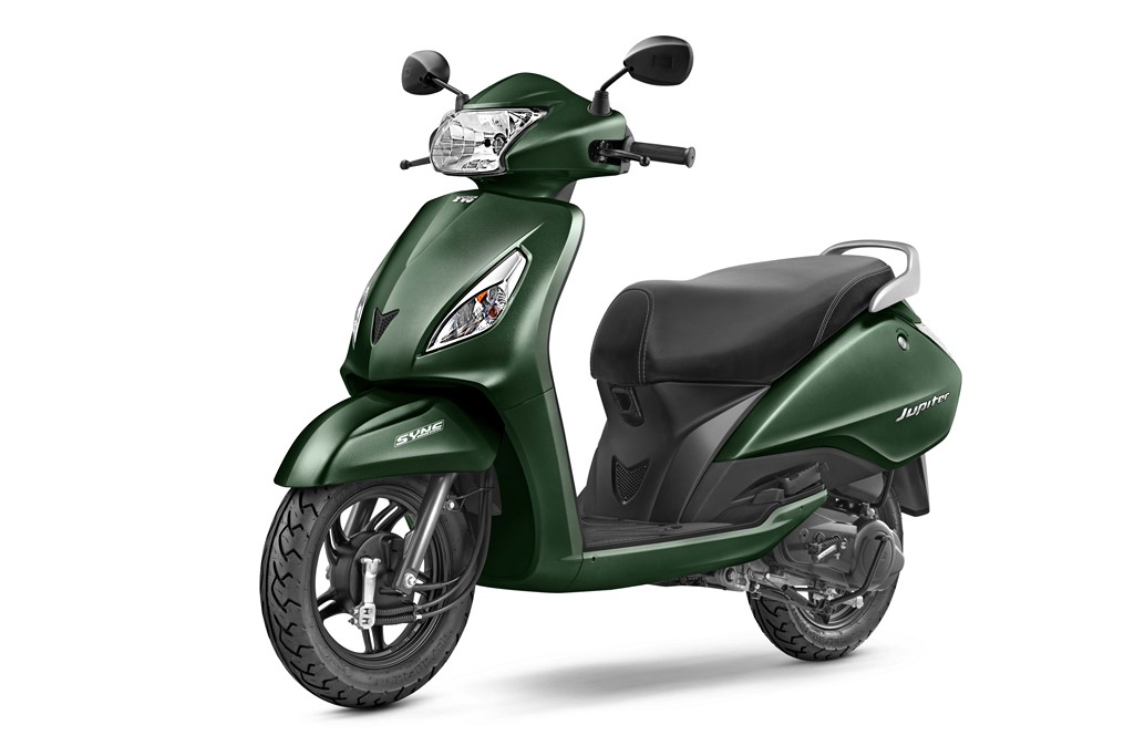 TVS Jupiter SYNC Braking System Green