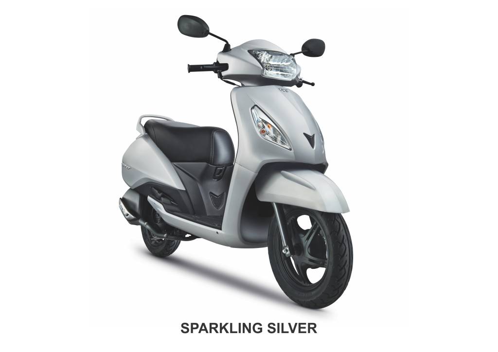 TVS Jupiter Sparkling Silver