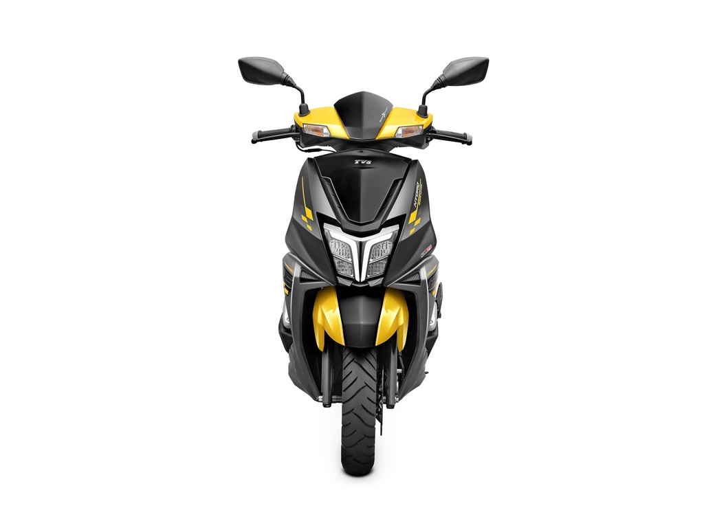 TVS NTorq Race Edition Yellow & Black Front