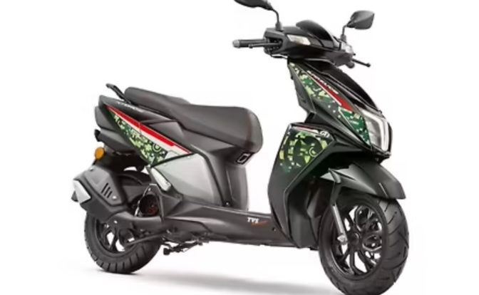 TVS Ntorq 125 Super Soldier Edition front