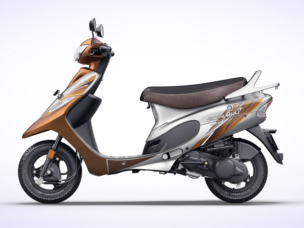 TVS Scooty Pep+ Mudhal Kadhal Edition Side