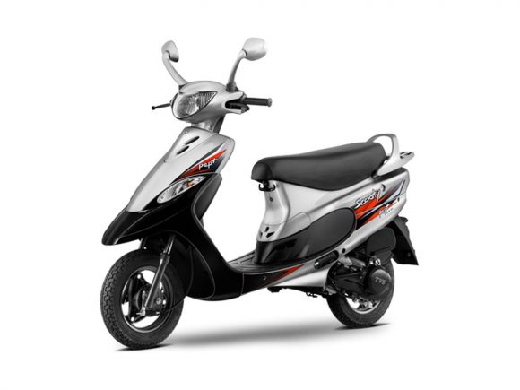 TVS Scooty Pep Plus Silver