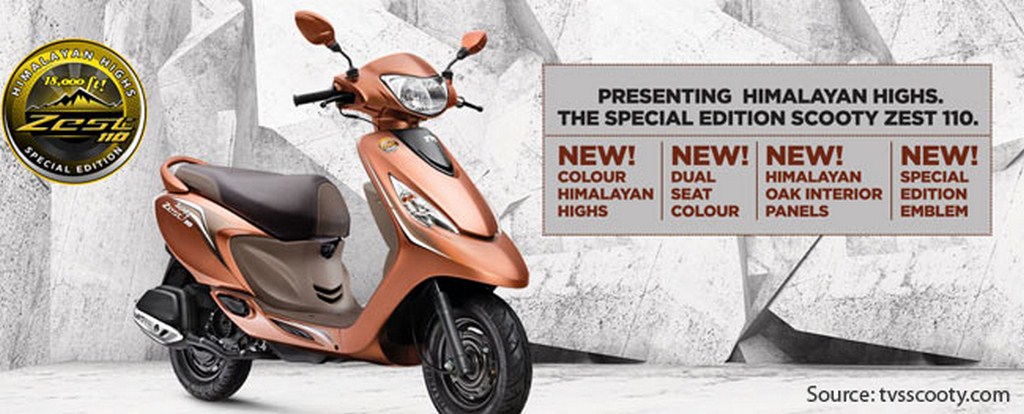 TVS Scooty Zest Himalayan Highs Edition