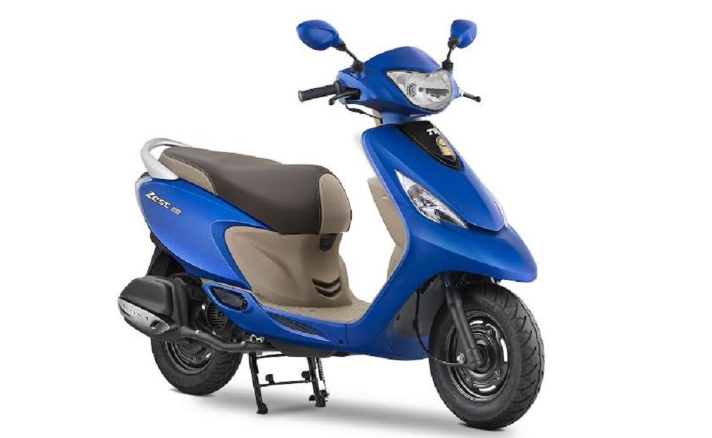 TVS Scooty Zest Matte Blue