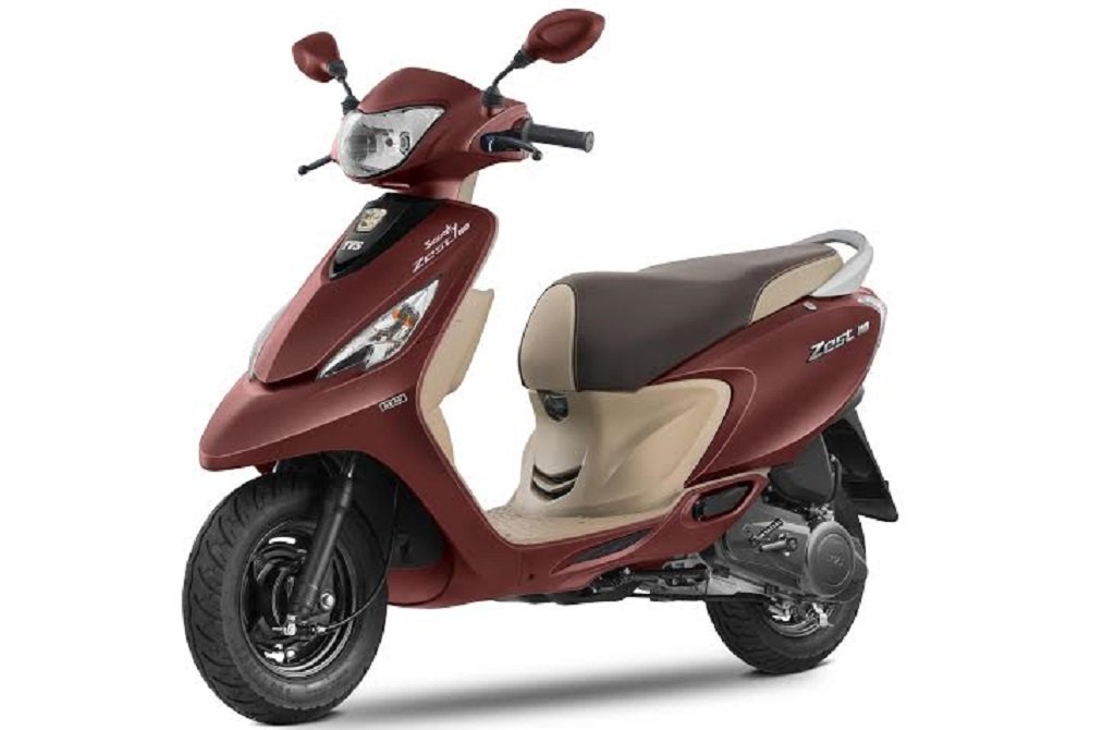 TVS Scooty Zest Matte Red