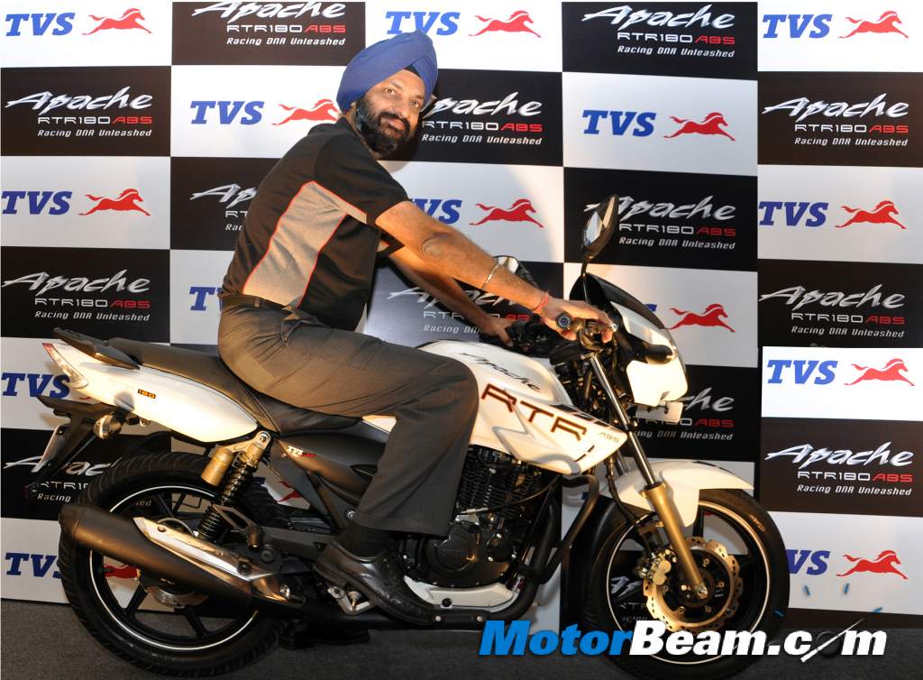 Tvs Launches Apache 180 Abs
