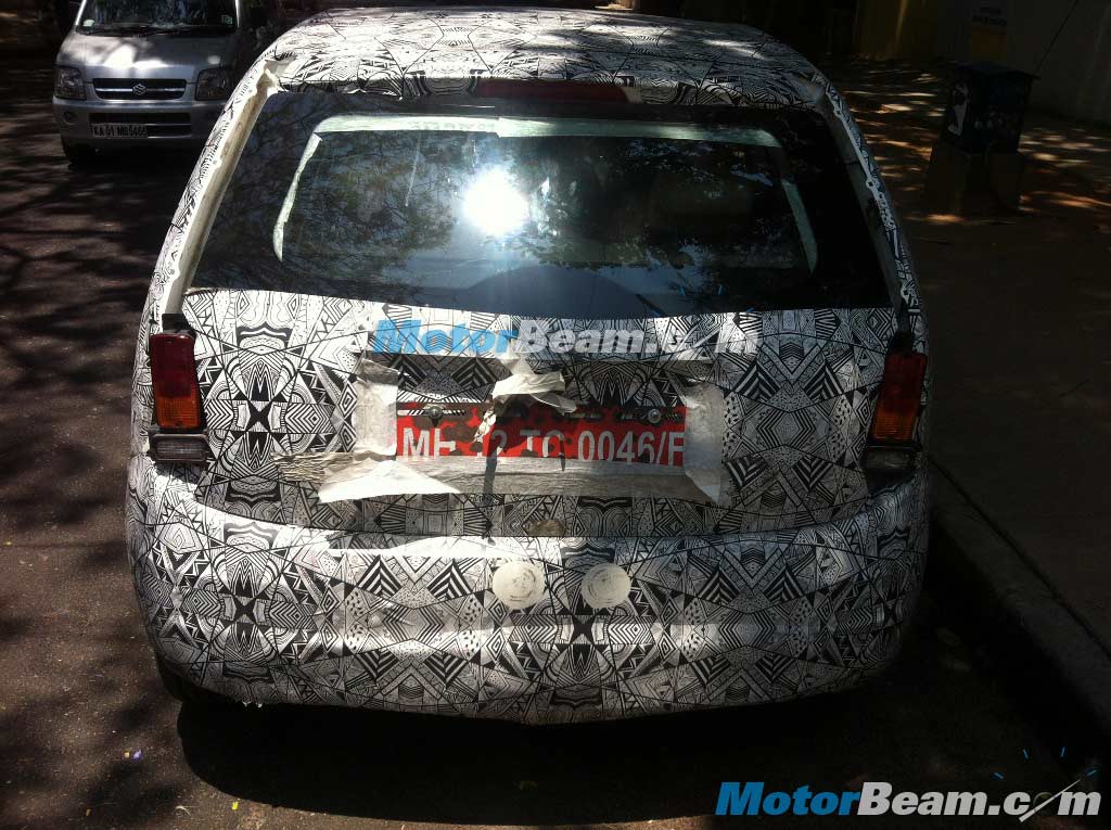 Tata Bolt Spy Shot Bangalore Rear