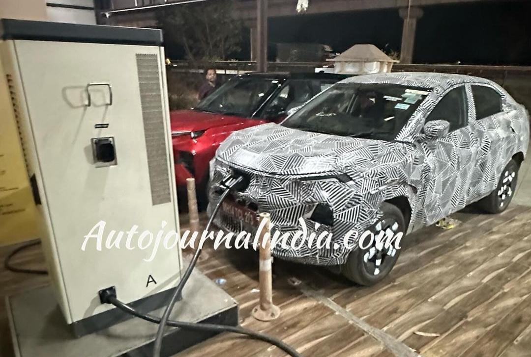 Tata Curvv EV Spotted Charging