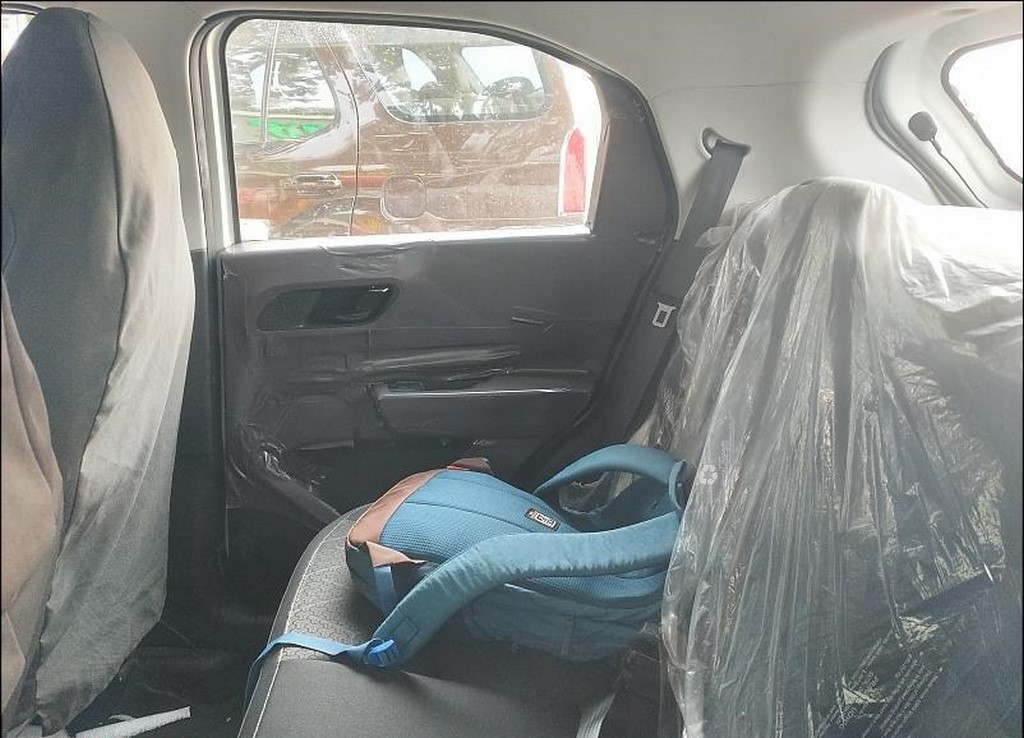 Tata HBX Interior Spotted Rear Seats