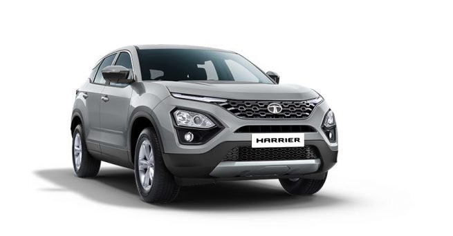 Tata Harrier Ariel Silver