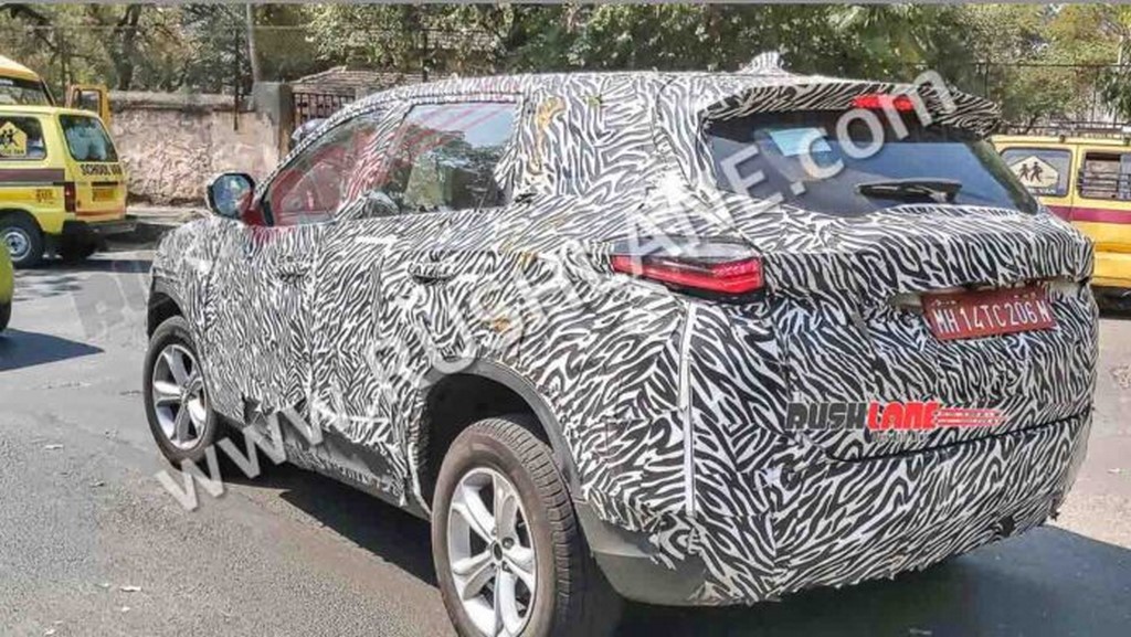 Tata Harrier Petrol Spied Rear