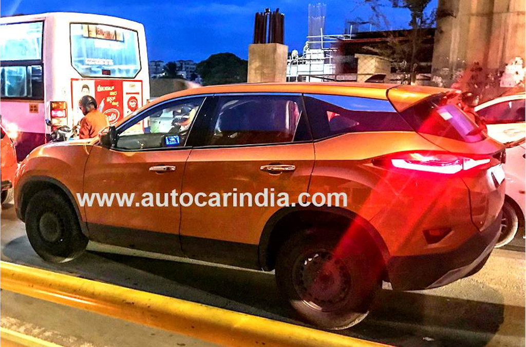 Tata Harrier With Sunroof Spied