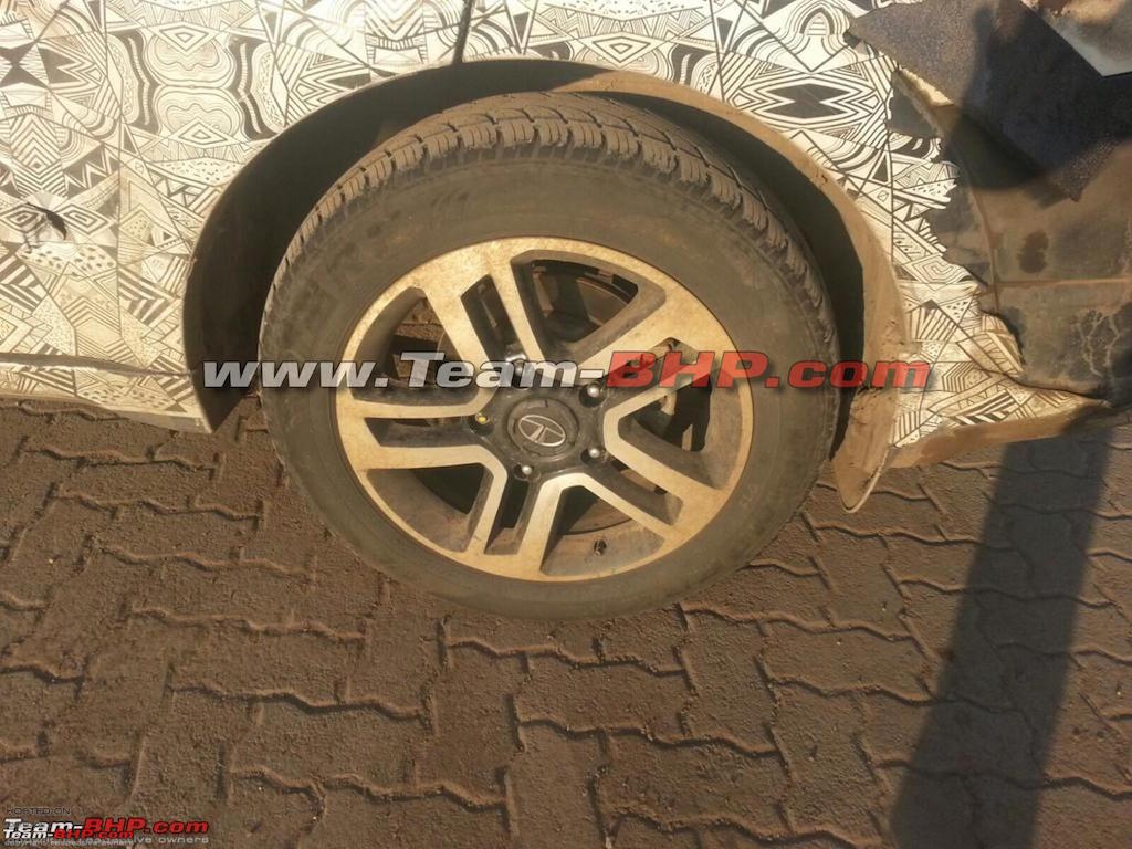 Tata Hexa Alloy Wheel Spied