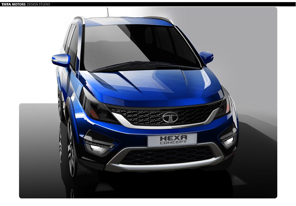 Tata Hexa Concept Sketch Front